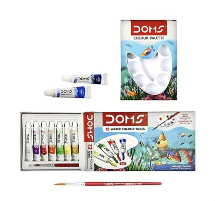 Doms Water Color Tube 12 Shade Brand: Doms