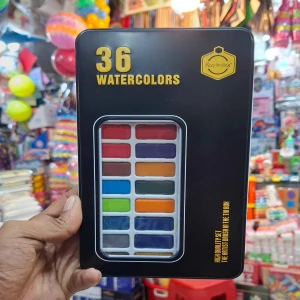 Keep Smiling Water Colours Cake Paint 36 Color Box For Professional Watercolor