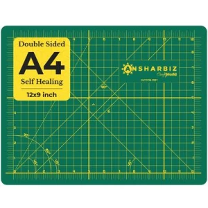 Double-sided Non Slip Printed Grid Cutting Mat A4