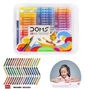 DOMS Oil Pastel 50 Shades Plastic Pack