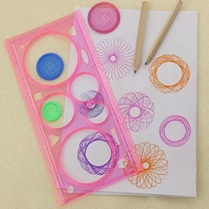 Spirograph Drawing Circle Designs Set